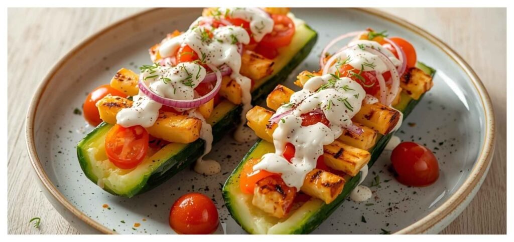 Koolhydraatarme Halloumi Gyros