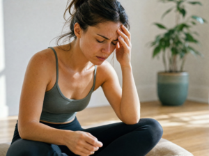 Meditatie tegen een druk hoofd
