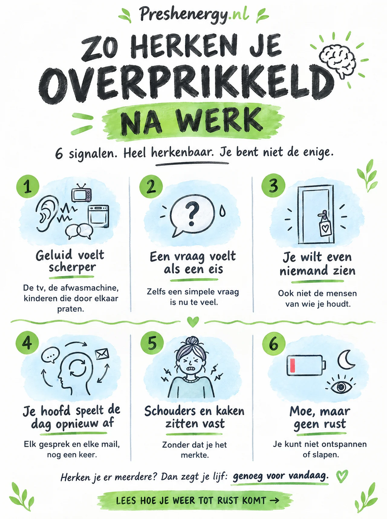 Overprikkeld na Werk
